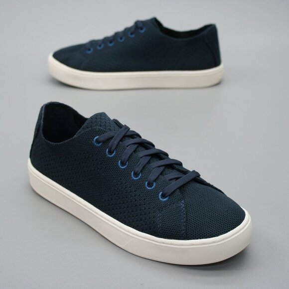 L.L. Bean Shoes - LL Bean Ladies 8.5 Eco Bay Blue Knit Fabric Lace-up Tennis Shoes Sneakers 515721